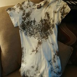 Cute tyedye Harley Davidson t-shirt with angels on