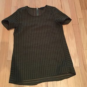 J. Crew size 00 army green short sleeve blouse