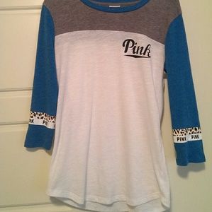 NWOT XS PINK Cheetah Banded Tee