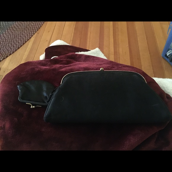 Black clutch purse