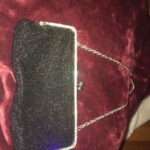 Beautiful handmade beaded black purse