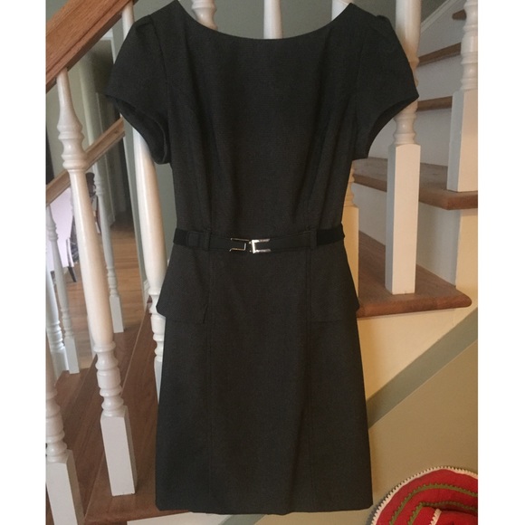 ** Patterned charcoal gray women's suit dress** - Picture 2 of 4