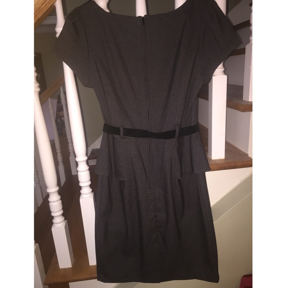 ** Patterned charcoal gray women's suit dress** - Picture 3 of 4