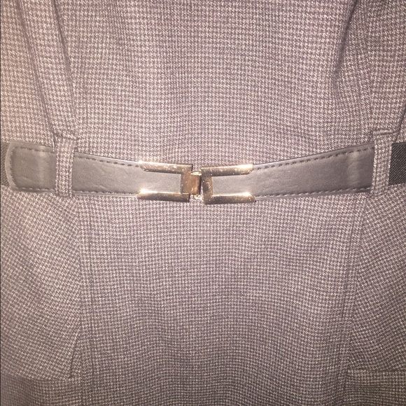 ** Patterned charcoal gray women's suit dress** - Picture 4 of 4