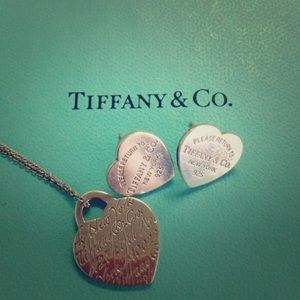Tiffany & co earrings and necklace