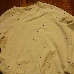 Zara Tops - ZARA Fun Basic Sweatshirt w/gold studs Zara Tops - ZARA Fun Basic Sweatshirt w/gold studs
