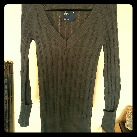 Grey fitted sweater by American eagle - Picture 1 of 3