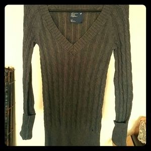 Grey fitted sweater by American eagle