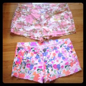 BUNDLE two floral print Rue 21 shorts