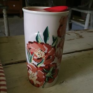 Starbucks Ceramic Poppies Traveler Mug