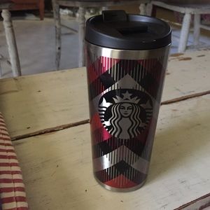 Starbucks Stainless Steel Plaid Traveler