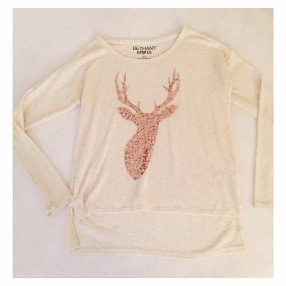 Aeropostale Tops - Bethany Mota Sequin Antler Tee