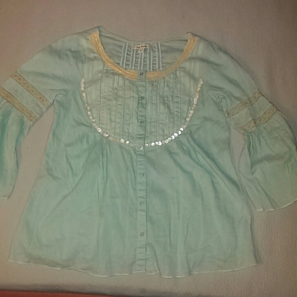 🐶 Free People peasant top