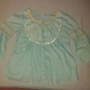 🐶 Free People peasant top