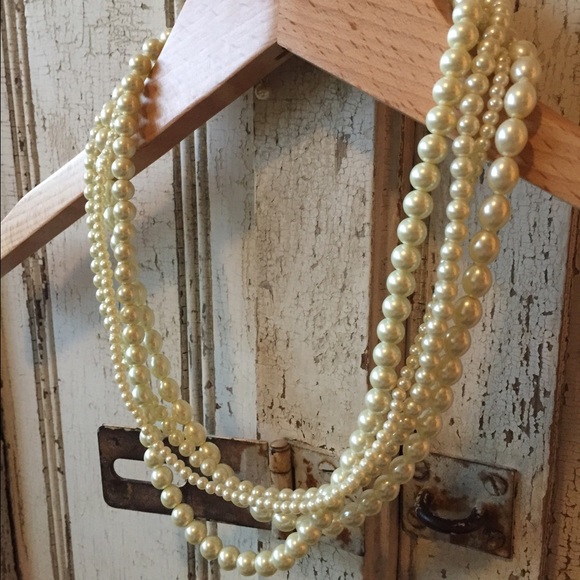 Jewelry - Faux pearl multi strand necklace - FINAL