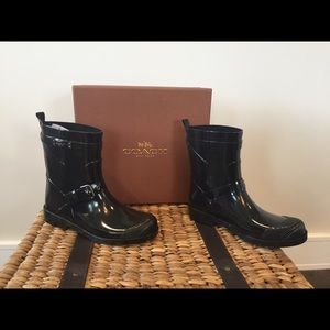 Coach brand new rain boot