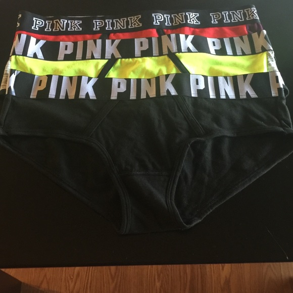 PINK victories secret underwear with band logo NWT