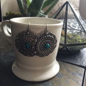 Silver and Turquoise Earrings