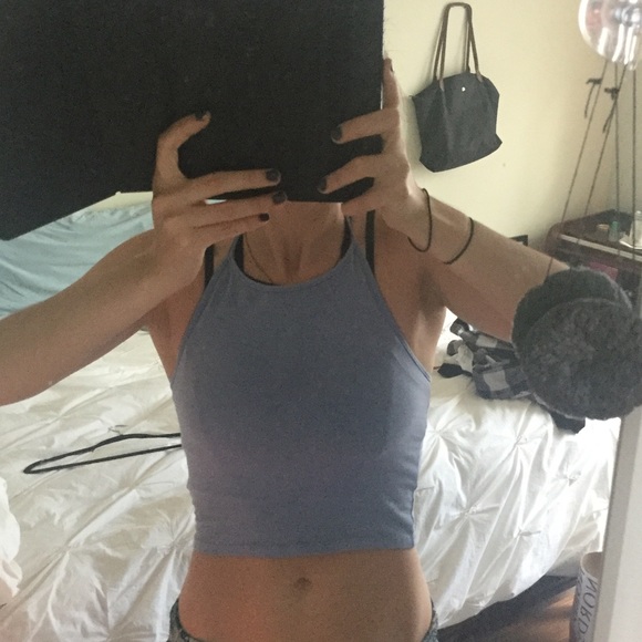 J Galt from Brandy Melville blue crop halter