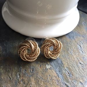 Gold Knot Earrings