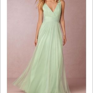 Monique Lhuilier Seafoam Gown