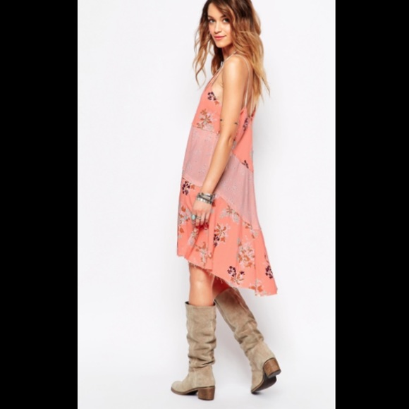 💜bundled Free People printed slip dress - Picture 4 of 4