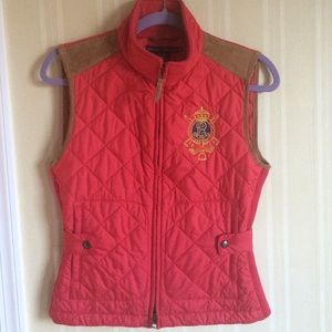 Ralph Lauren Red Quilted Vest