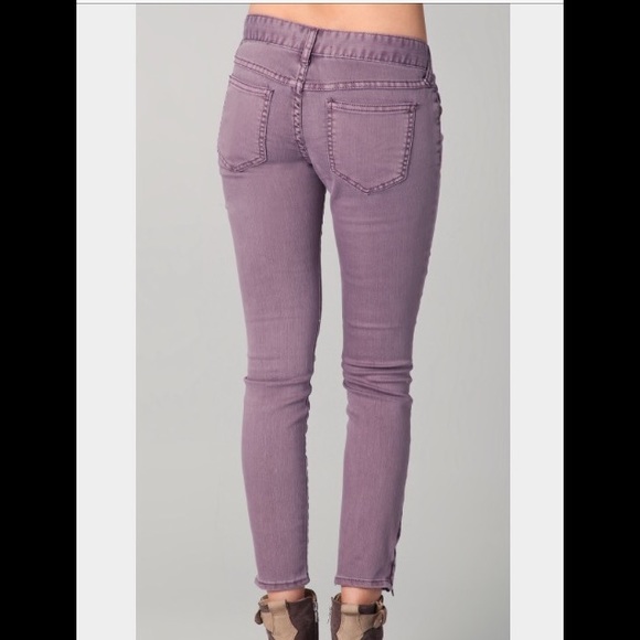 Purple Free People skinny jeans