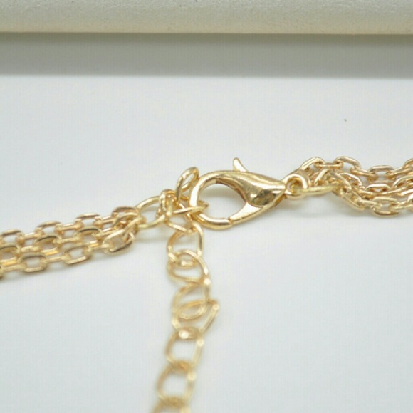 3 multi layer gold necklace - Picture 4 of 4