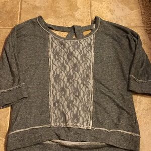 Grey 3/4 length Vanity sweatshirt