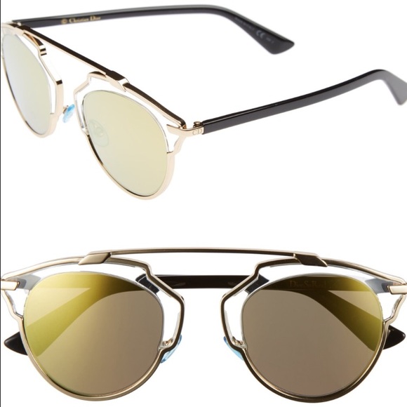 Dior So Real Sunglasses - Gold