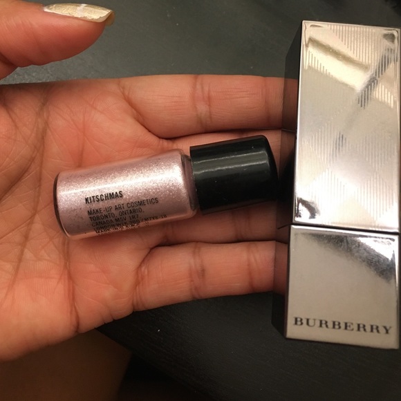 MAC pigment & Burberry lipstick