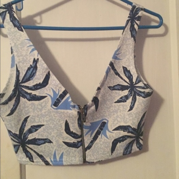 Asos Deep V crop Top