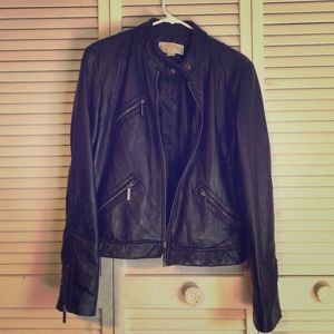Genuine black leather jacket barely used
