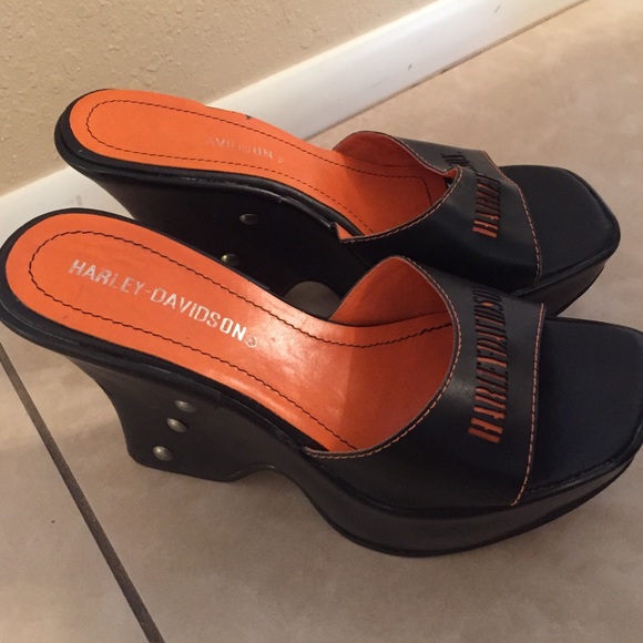 Harley Davidson wedge heel.