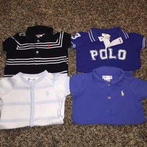 5 Ralph Lauren Rompers.