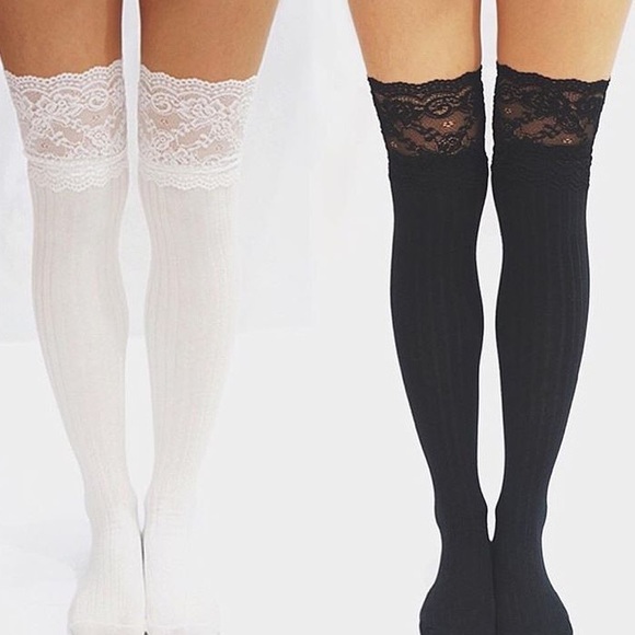 Best selling Vanity lace knee high socks - Picture 2 of 4
