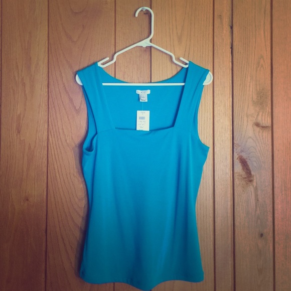 Cache Tops - Caché teal top.