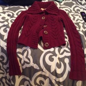 Maroon long sleeve sweater