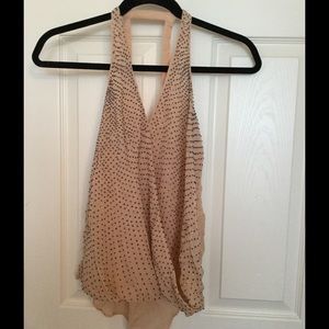 Beaded loose wrap top