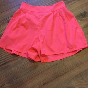 American eagle high waisted orange soft shorts