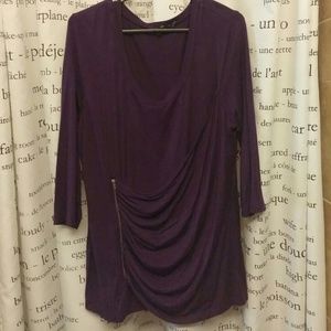 Purple casual top