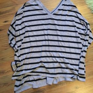 Express long sleeve striped tunic