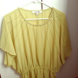 NWOT lime F21 blouse