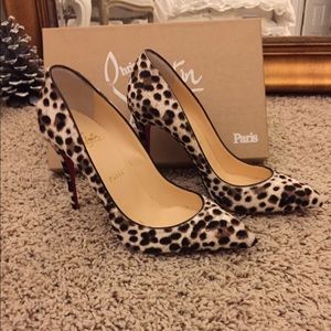 Christian Louboutin Pigalle Follies White Leopard