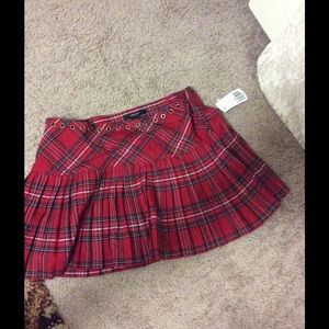 Plaid skater skirt