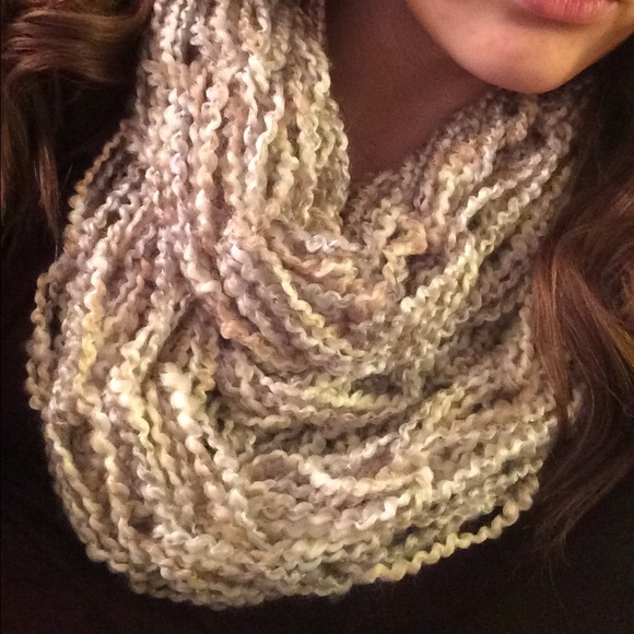 Hand knit double cowl.