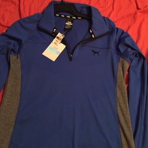 REDUCED! Pink Victoria's Secret half zip jacket