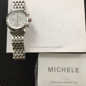 Gorgeous Stainless steel Michele watch.