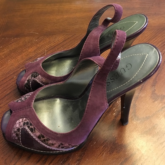 Guess purple heels